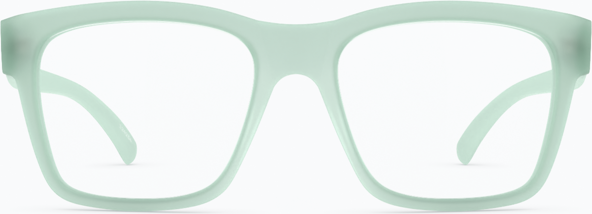 Front view of Square Glasses 124234 in Aquamarine thumbnail