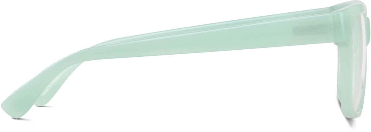 Side view of Square Glasses 124234 in Aquamarine