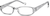 Angle view of Kids’ Rectangle Glasses 124312 in Translucent thumbnail