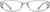 Front view of Kids’ Rectangle Glasses 124312 in Translucent thumbnail