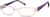 Angle view of Kids’ Rectangle Glasses 124317 in Purple thumbnail