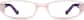 Front view of Kids’ Rectangle Glasses 124317 in Purple thumbnail