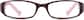 Front view of Kids’ Rectangle Glasses 124318 in Burgundy thumbnail