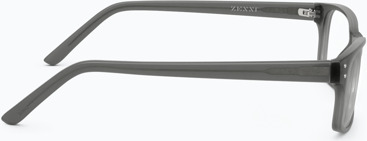 Side view of Rectangle Glasses 124512 in Storm thumbnail