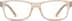 Rectangle Glasses 124515 in Coral