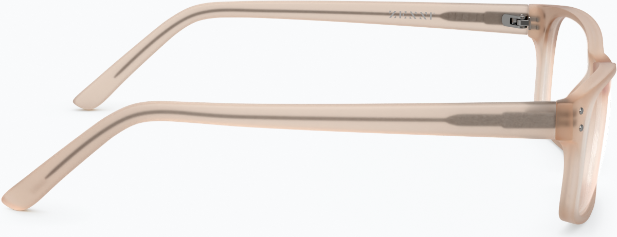 Side view of Rectangle Glasses 124515 in Coral thumbnail