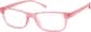 Angle view of Rectangle Glasses 124519 in Flamingo thumbnail