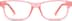 Rectangle Glasses 124519 in Flamingo