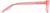 Side view of Rectangle Glasses 124519 in Flamingo thumbnail