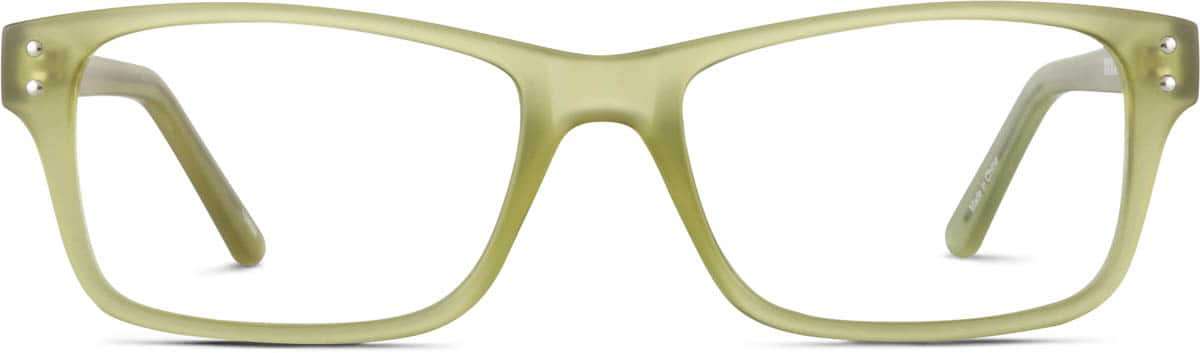 Front view of Rectangle Glasses 124524 in Palm