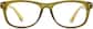 Front view of Square Glasses 124724 in Olive thumbnail