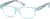 Angle view of Kids' Rectangle Glasses 124816 in Blue thumbnail