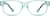 Front view of Kids' Rectangle Glasses 124816 in Blue thumbnail