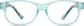 Front view of Kids' Rectangle Glasses 124816 in Blue thumbnail