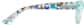 Side view of Kids' Rectangle Glasses 124816 in Blue thumbnail