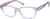 Angle view of Kids' Rectangle Glasses 124817 in Purple thumbnail