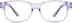 Kids' Rectangle Glasses 124817 in Purple