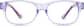 Front view of Kids' Rectangle Glasses 124817 in Purple thumbnail