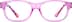 Kids' Rectangle Glasses 124819 in Pink