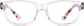 Front view of Kids' Rectangle Glasses 124823 in Clear thumbnail
