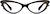 Front view of Cat-Eye Glasses 12483921 in Black thumbnail