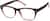 Angle view of Square Glasses 124918 in Maroon thumbnail