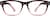 Front view of Square Glasses 124918 in Maroon thumbnail