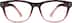 Square Glasses 124918 in Maroon