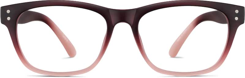Maroon Square Glasses
