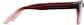 Side view of Square Glasses 124918 in Maroon thumbnail