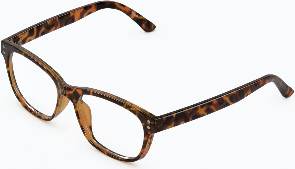 Angle view of Square Glasses 124925 in Tortoiseshell thumbnail