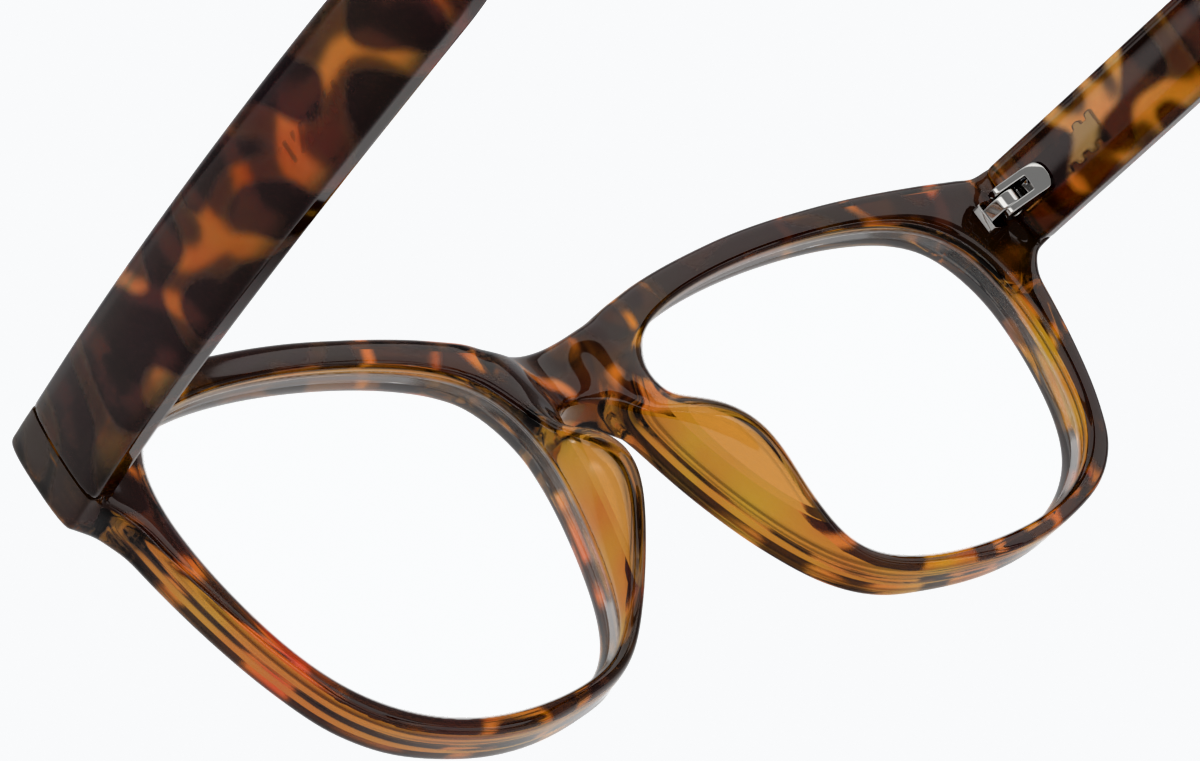 See-through view of Square Glasses 124925 in Tortoiseshell thumbnail