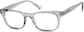 Angle view of Rectangle Glasses 125012 in Smoke thumbnail