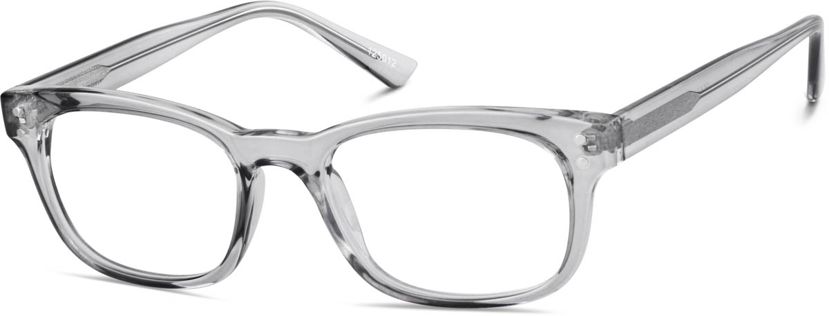 Zenni Rectangle Prescription Glasses Gray Plastic Full Rim Frame