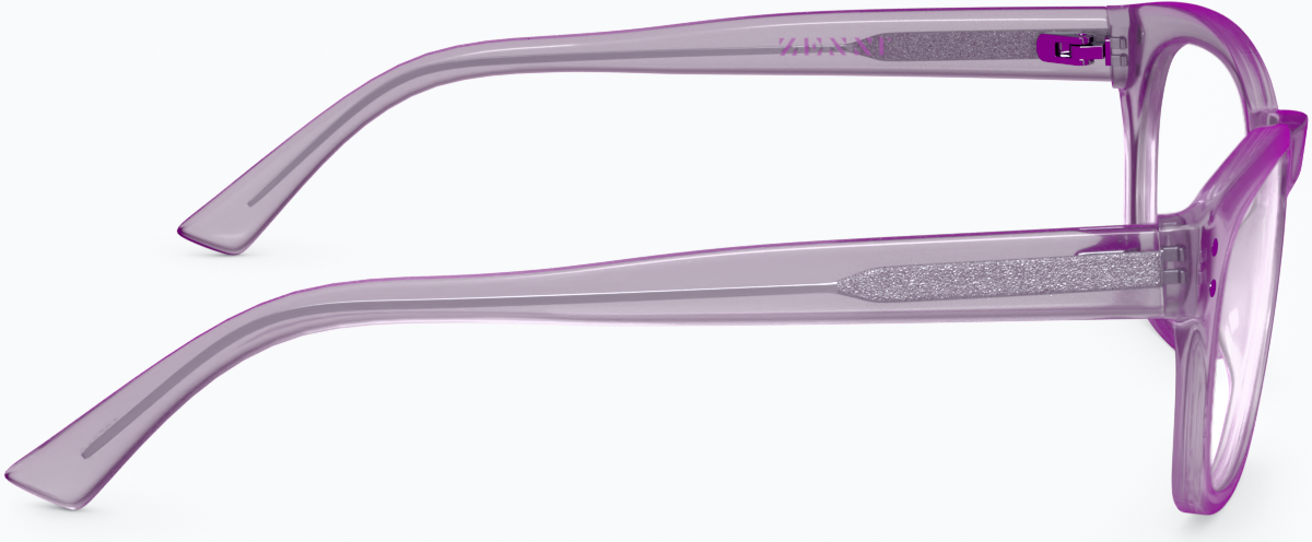 Side view of Rectangle Glasses 125012 in Smoke thumbnail