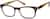 Angle view of Rectangle Glasses 125015 in Maroon thumbnail