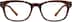 Rectangle Glasses 125015 in Maroon