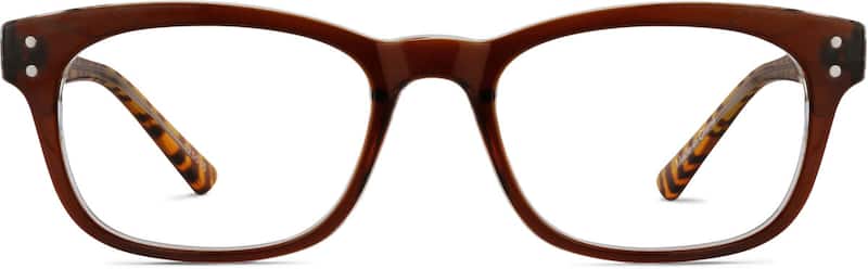 Maroon Rectangle Glasses