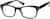 Angle view of Rectangle Glasses 125021 in Black thumbnail