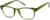 Angle view of Rectangle Glasses 125024 in Green thumbnail