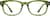 Front view of Rectangle Glasses 125024 in Green thumbnail