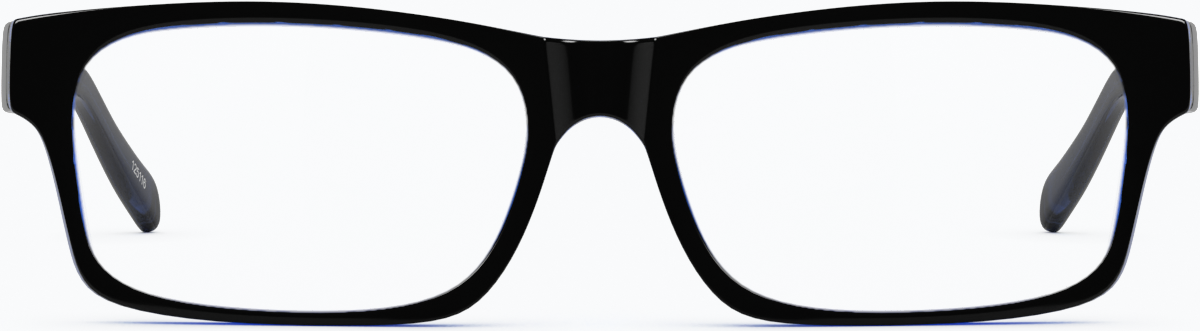 Front view of Hangtime Glasses 125116 in Black/Blue thumbnail