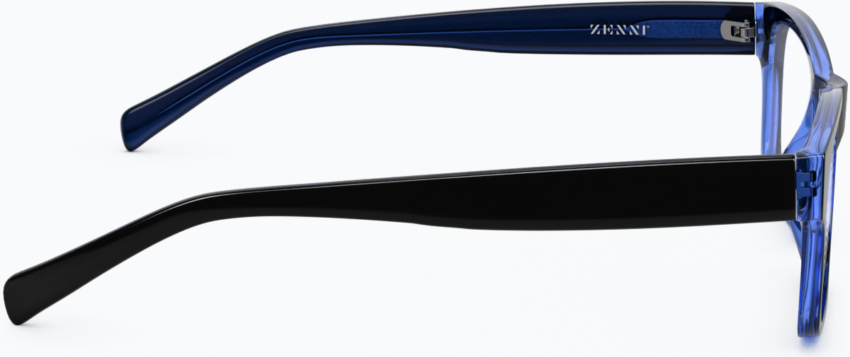 Side view of Hangtime Glasses 125116 in Black/Blue thumbnail