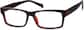 Angle view of Hangtime Glasses 125118 in Red thumbnail