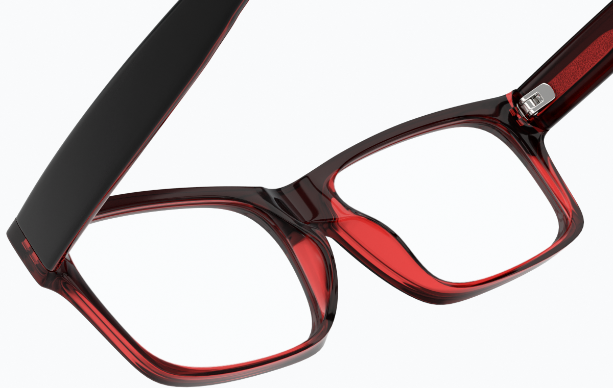 See-through view of Hangtime Glasses 125118 in Black/Red thumbnail