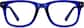 Front view of Klutch Player Glasses 125216 in Blue thumbnail