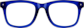 Front view of Klutch Player Glasses 125216 in Blue thumbnail