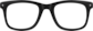Front view of Klutch Player Glasses 125221 in Black thumbnail