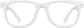 Front view of Klutch Player Glasses 125230 in White thumbnail