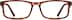 Rectangle Glasses 125415 in Brown